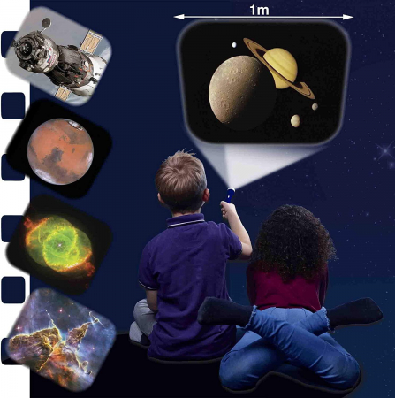 Proiector tip lanterna - In spatiu, Brainstorm, 2-3 ani + [6]