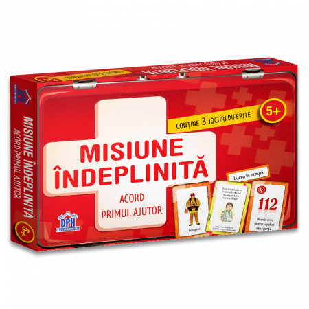Jucarii educative 2 - 3 ani - Misiune indeplinita: Acord primul ajutor, DPH, 5 ani +