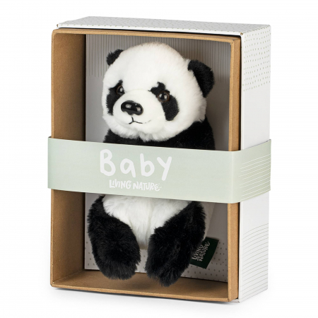 Plusuri - Pui de Panda17 cm in cutie - Jucarie de plus Living Nature