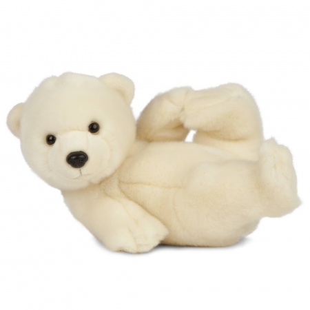 Jucarii baieti - Pui de urs polar, jucarie de plus 30 cm, Living Nature