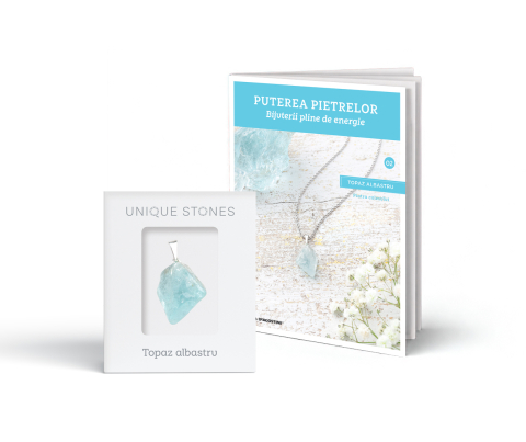 Puterea Pietrelor - Bijuterii pline de energie - Puterea Pietrelor- Revista 2: Topaz albastru + piatra surpriză cadou