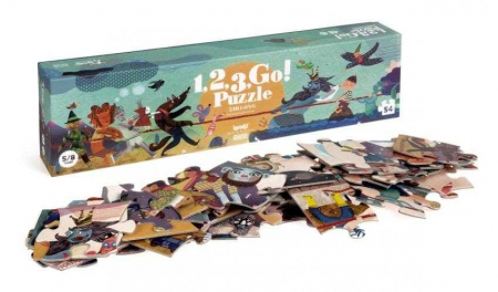 Jucarii copii 4-5 ani - Puzzle 1,2,3 start! Londji, 4-5 ani +