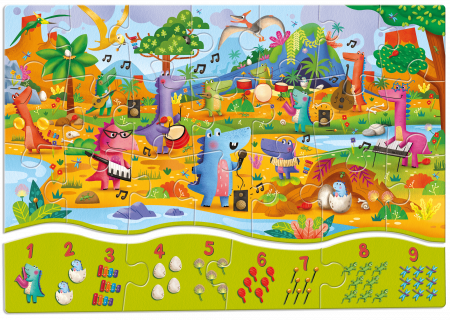 Puzzle 123 - Dinozauri, 25 piese, Ludattica, + 3 ani [2]