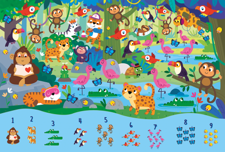 Puzzle 123 - Jungla, Ludattica, 3 ani+ [3]