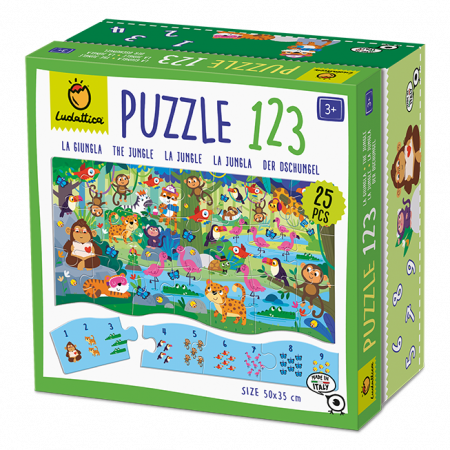 Puzzle 123 - Jungla, Ludattica, 3 ani+ [1]