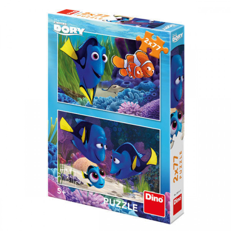 Puzzle 2 in 1 - Gasirea lui Dory (77 piese), Dino, 4-5 ani + [2]