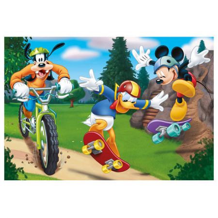 Puzzle 2 in 1 - Mickey campionul (77 piese), Dino, 4-5 ani + [1]