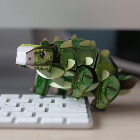 Puzzle 3D cu sunete - Ankylosaurus, Build  n  Sound [3]