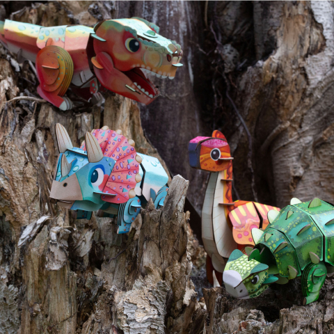 Puzzle 3D cu sunete - Ankylosaurus, Build  n  Sound [7]