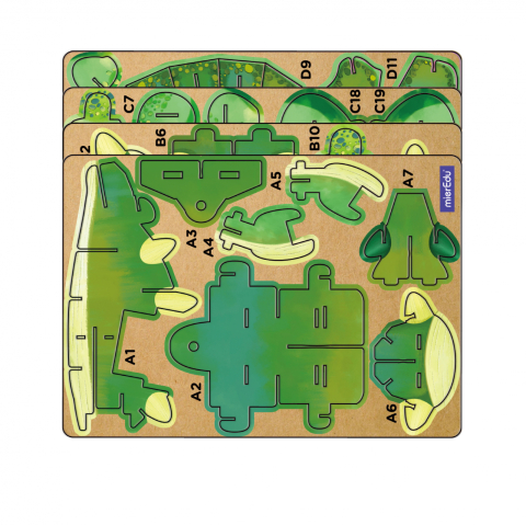 Puzzle 3D cu sunete - Ankylosaurus, Build  n  Sound [2]