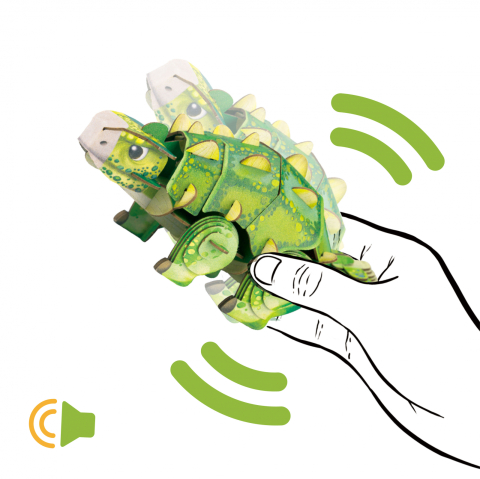 Puzzle 3D cu sunete - Ankylosaurus, Build  n  Sound [8]