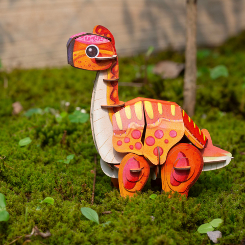 Puzzle 3D cu sunete - Brachiosaurus, Build  n  Sound [4]