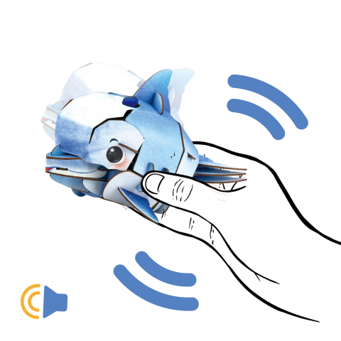 Puzzle 3D cu sunete - Delfin, Build  n  Sound [4]