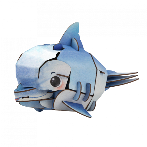 Puzzle 3D cu sunete - Delfin, Build  n  Sound [1]