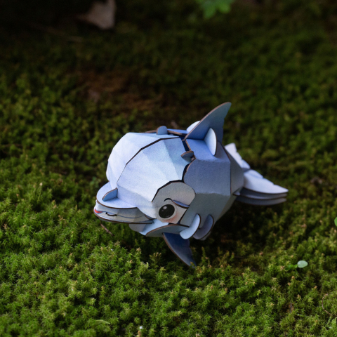 Puzzle 3D cu sunete - Delfin, Build  n  Sound [6]