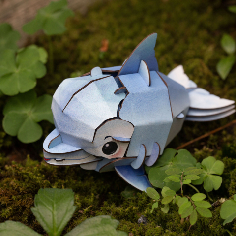 Puzzle 3D cu sunete - Delfin, Build  n  Sound [7]