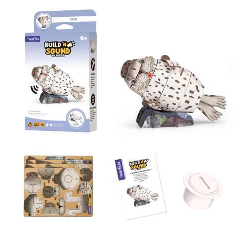 Puzzle 3D cu sunete - Foca, Build  n  Sound [1]
