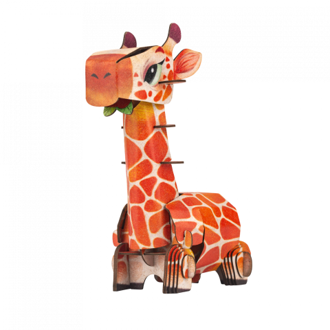 Puzzle 3D cu sunete - Girafa, Build  n  Sound [1]