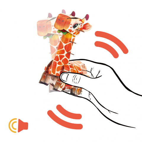 Puzzle 3D cu sunete - Girafa, Build  n  Sound [4]