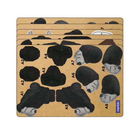 Puzzle 3D cu sunete - Gorila, Build  n  Sound [2]