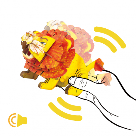 Puzzle 3D cu sunete - Leu, Build  n  Sound [4]