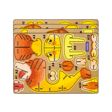 Puzzle 3D cu sunete - Leu, Build  n  Sound [2]