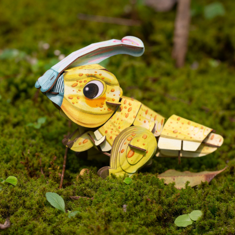 Puzzle 3D cu sunete - Parasaurolophus, Build  n  Sound [4]