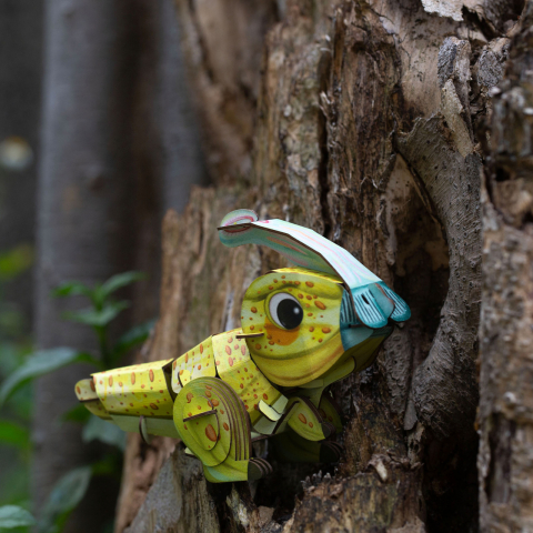 Puzzle 3D cu sunete - Parasaurolophus, Build  n  Sound [5]