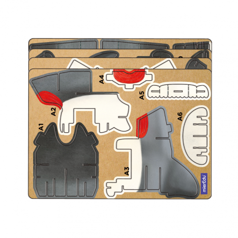 Puzzle 3D cu sunete - Rechin, Build  n  Sound [2]