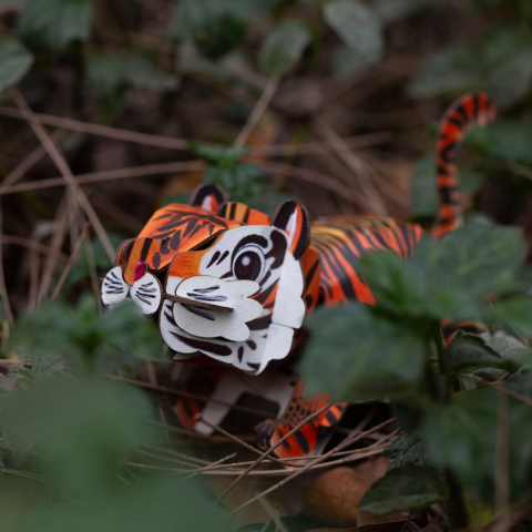 Puzzle 3D cu sunete - Tigru, Build  n  Sound [6]