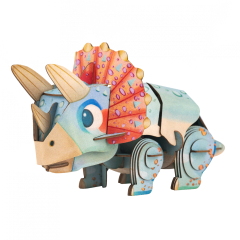 Puzzle 3D cu sunete - Triceratops, Build  n  Sound [2]