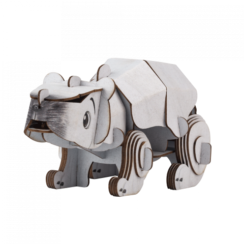 Puzzle 3D cu sunete - Urs polar, Build  n  Sound [1]