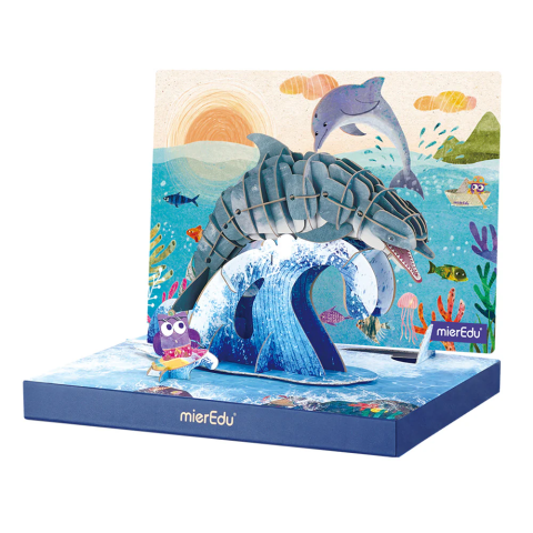 Puzzle 3D ECO - Delfin cu bot gros (deluxe) [1]