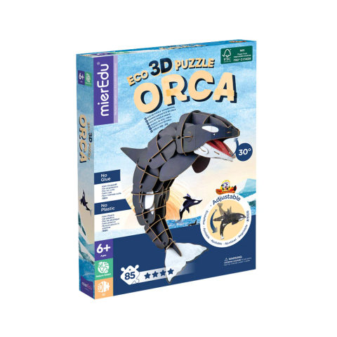 Jucarii si jocuri copii - Puzzle 3D ECO - Orca (deluxe)