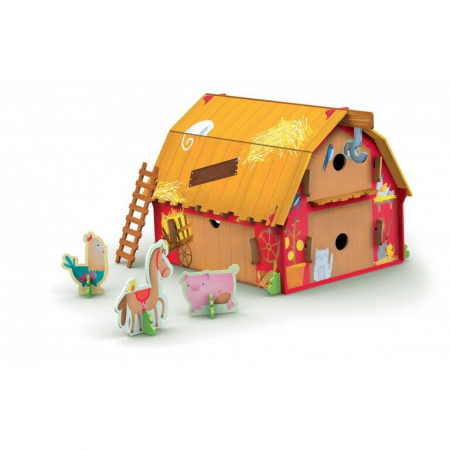 Vârsta - Puzzle 3D - Ferma vesela, Sassi, 2-3 ani +