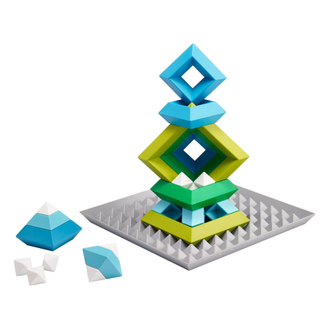 Puzzle 3D Geometric de Stivuire si Constructie - 23 Piese, Joc Educativ STEM, 3-99 Ani [2]