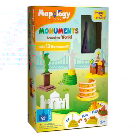 Puzzle - Puzzle 3D Monumente, Imagimake, 5 ani+