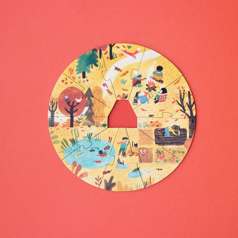 Puzzle 4 anotimpuri, Londji, 4-5 ani + [3]