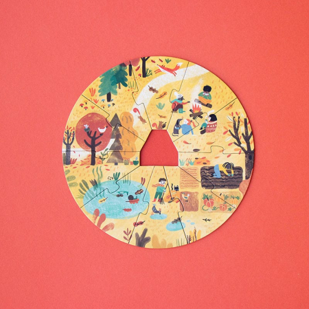 Puzzle 4 anotimpuri, Londji, 4-5 ani + [3]