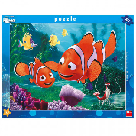 Jucarii baieti - Puzzle - Aventurile lui Nemo (40 piese), Dino, 2-3 ani +