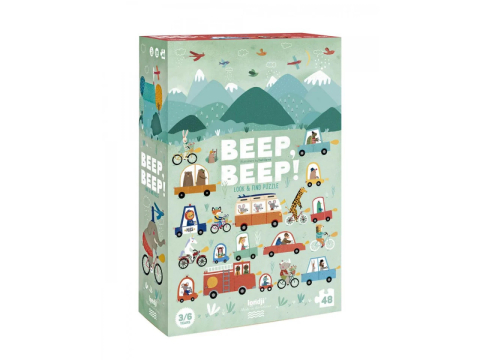 Jucarii copii 8-9 ani - Puzzle Beep Beep! Londji, 2-3 ani +