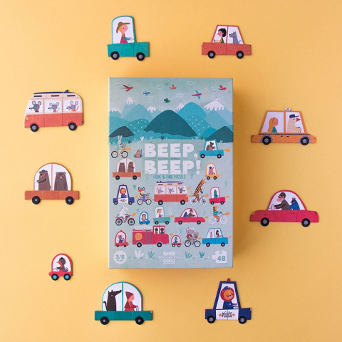 Puzzle Beep Beep! Londji, 2-3 ani + [3]