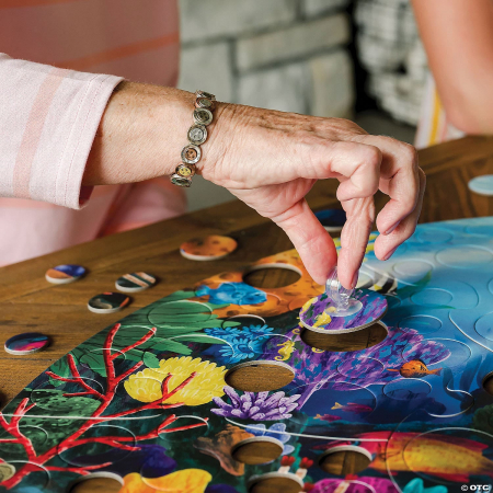 Puzzle circular Reciful de corali,  Peaceable Kingdom, + 6 ani [2]