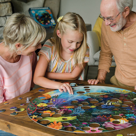 Puzzle circular Reciful de corali,  Peaceable Kingdom, + 6 ani [1]