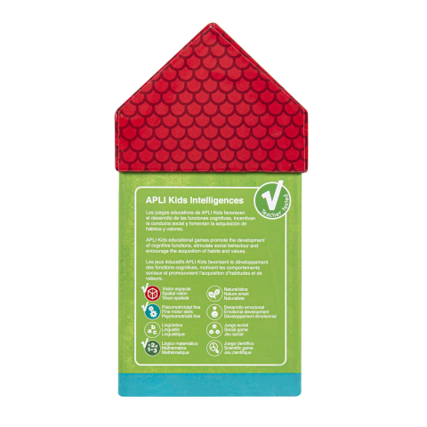 Puzzle cu Cifre - construieste zgarie-nori, 40 piese, Apli Kids, +5 ani [2]