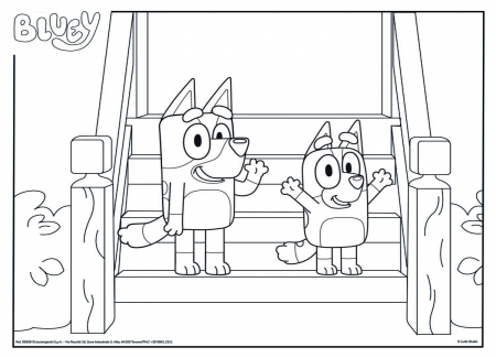 Puzzle de colorat - Bluey & Mr Monkey Jocks (24 piese) [2]