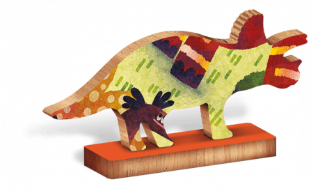 Puzzle de lemn - Dinozaurii, Ludattica, + 4 ani, 48 piese [5]