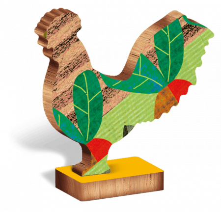 Puzzle de lemn - Ferma, Ludattica, + 5 ani, 48 piese [5]