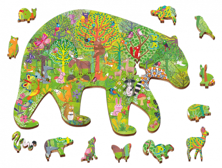 PUZZLE DE LEMN – PĂDUREA [1]