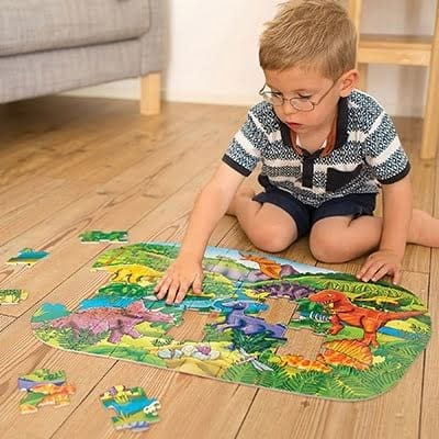 Puzzle de podea Dinozauri (50 piese) BIG DINOSAURS, Orchard Toys, 4-5 ani + [3]